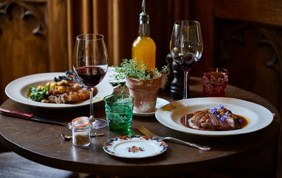 Enjoy a three course meal at the PIG in Harlyn Bay