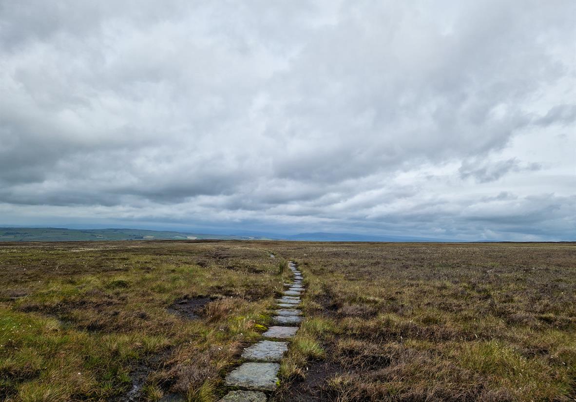 Moody moorland of the Pennine Way