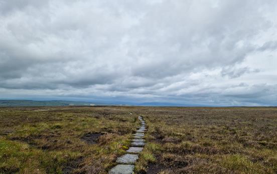 Moody moorland of the Pennine Way