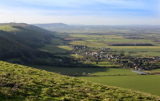 Views down Devil's Dyke valley