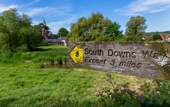 South Downs Way waymarking will keep you on track
