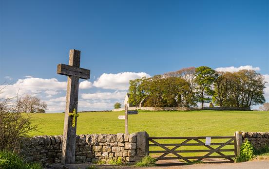Cross in the aptly named town of Heavenfield