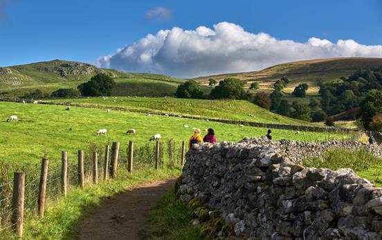 Idyllic landscapes dotted with limestone dry walls