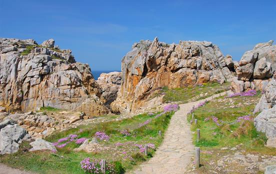 Wander past interesting rock formations