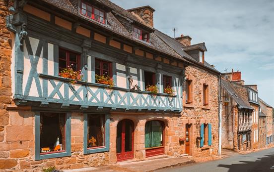 One of the many half-timbered houses in Tréguier