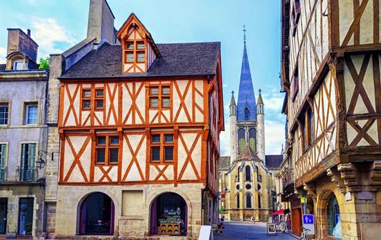 Colourful houses in Dijon