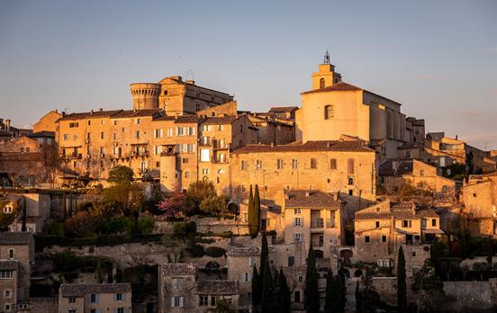 Gordes at sunset