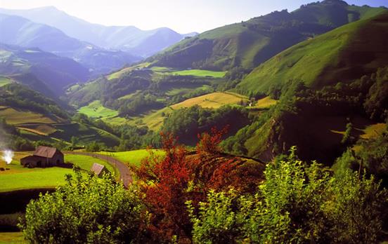 Walking in the foothills of the Pyrenees