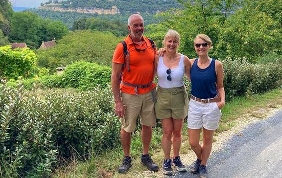 Friends Hiking in France