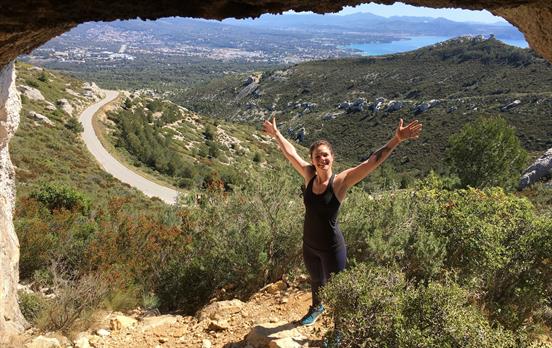 On the cliffs above Cassis