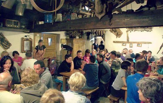 Enjoy the camaraderie of huts