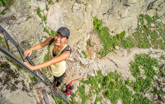 Some fun ladders along the way