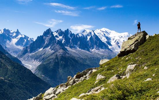 Fantastische Aussichten auf das Massiv