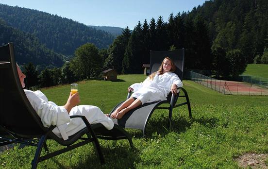 Relax after a morning of hiking