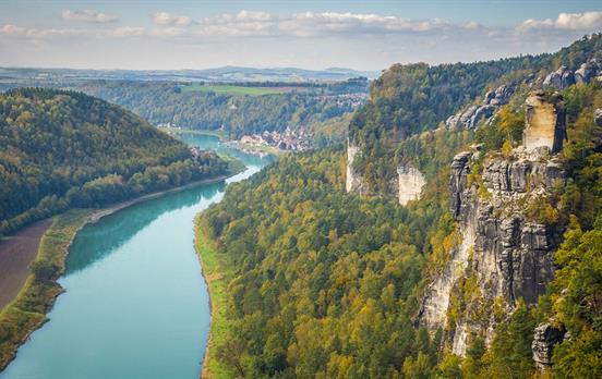 Follow trails along the River Elbe