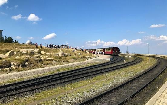 Brockenbahn Einfahrt