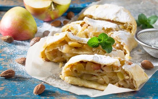 Treat yourself to a slice of delicious strudel