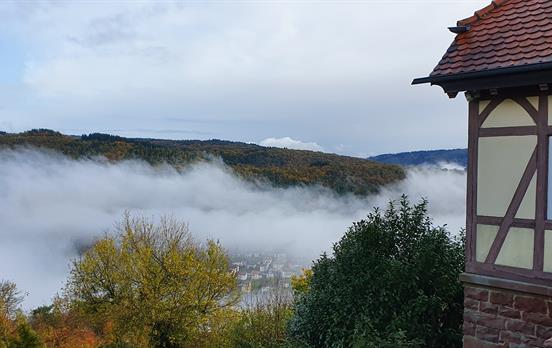 Über den Wolken auf dem Dilsberg