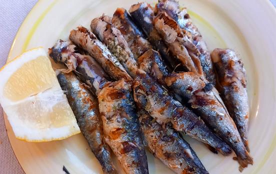 Fresh sardines in Sifnos
