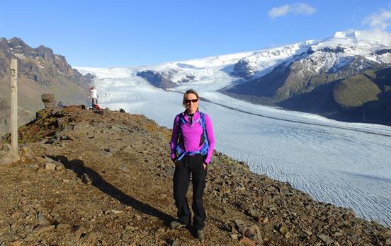 Walk alongside vast glaciers