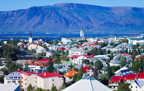 The vibrant city of Reykjavik