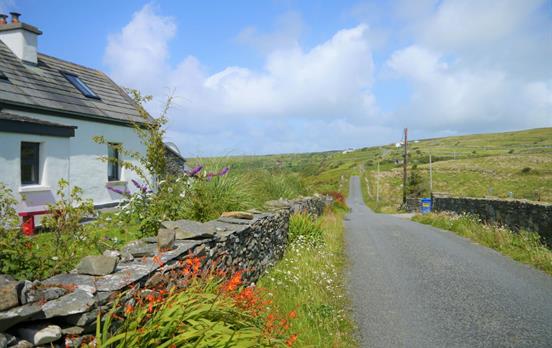 Quiet Irish country roads