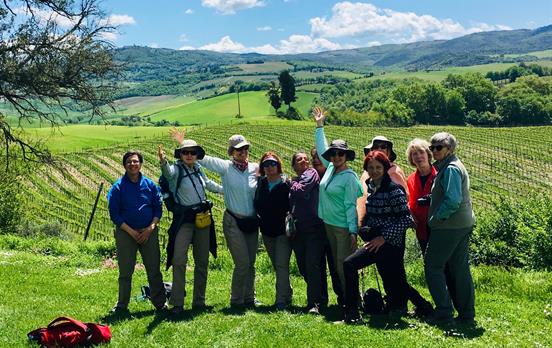 The rolling Tuscan hills