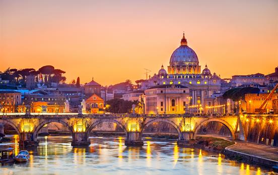 Rome at sunset