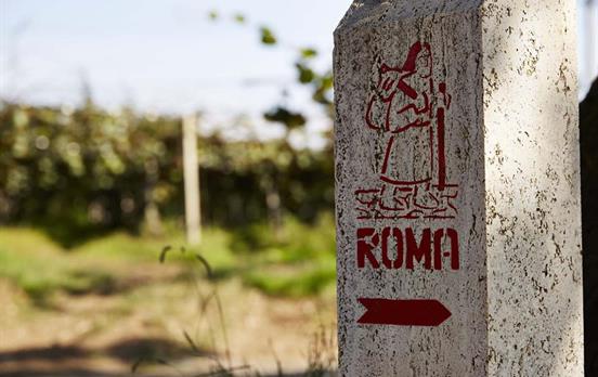 Wegweiser Via Francigena