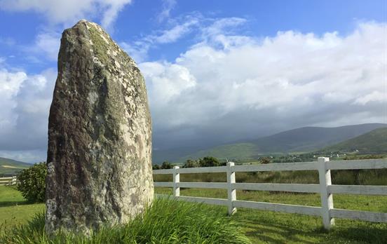 Ancient standing Stone near Dingle town