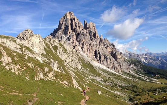 Jagged peaks of the Dolomites