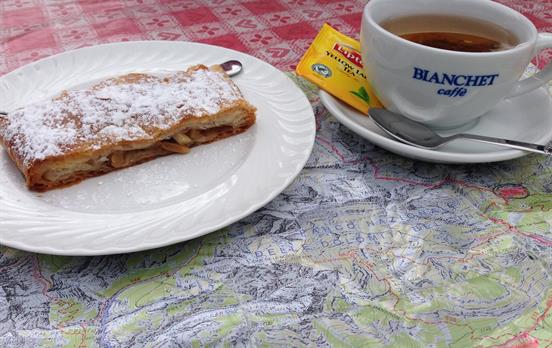 Enjoy local specialties like apple strudel