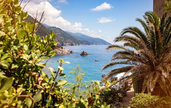Sea views on the Italian Riviera