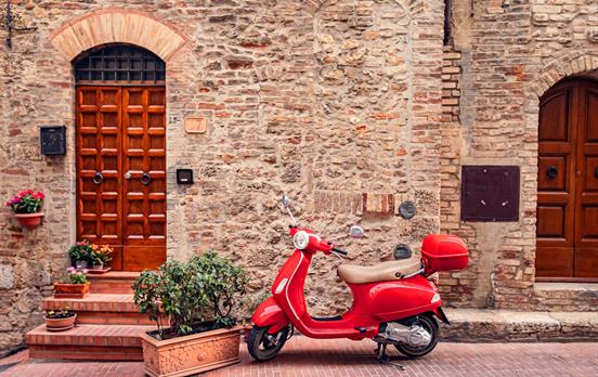 Iconic Italian moped