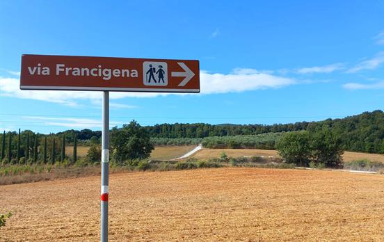 Hike along sections of the Via Francigena