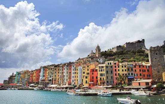 Bunte Häuser in Portovenere
