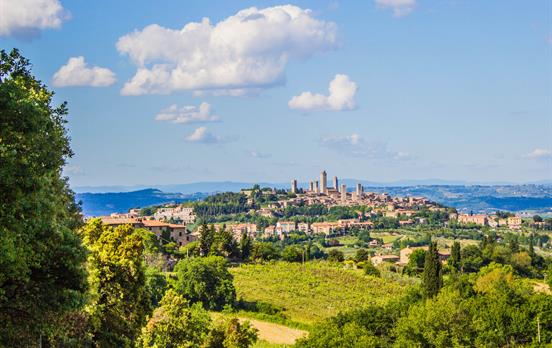 View towards San Gimignano