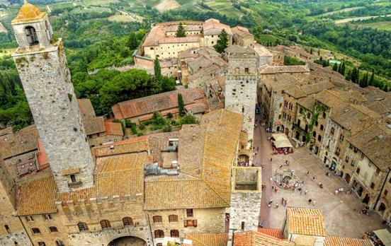 San Gimignano von oben