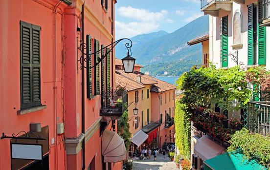 Explore Bellagio's cobbled streets