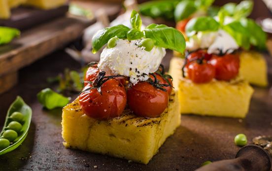 Delicious local polenta