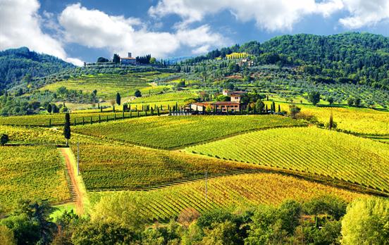 Rolling Tuscan landscape