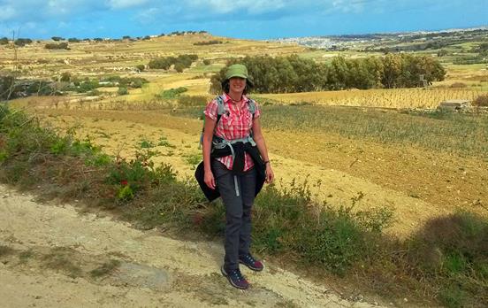 Walking through the Malta countryside