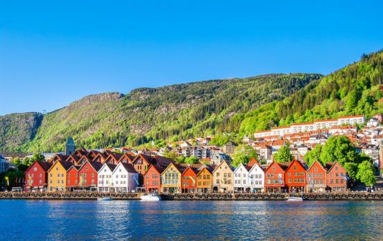 Colourful buildings of Bergen