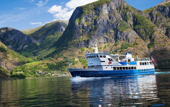 Enjoy an optional cruise on the Nærøyfjord