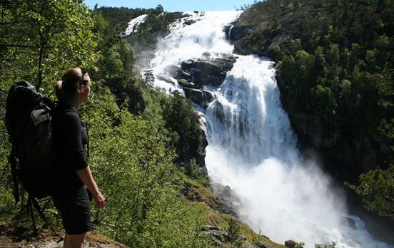 Husedalen Waterfall