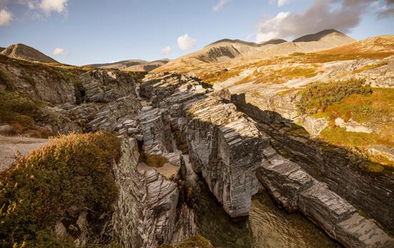 Rock formations near Peer Gynt cabin