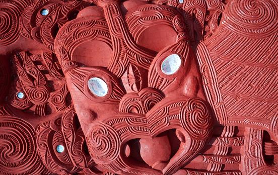 Maori warrier plaque