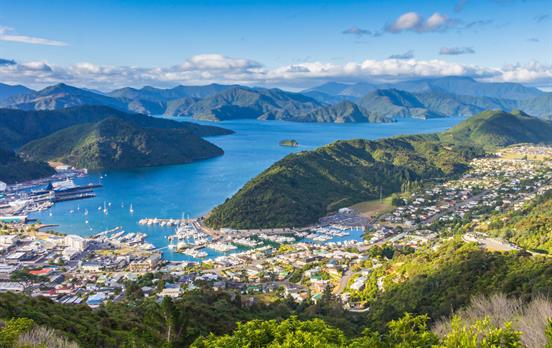 Aerial views over Picton