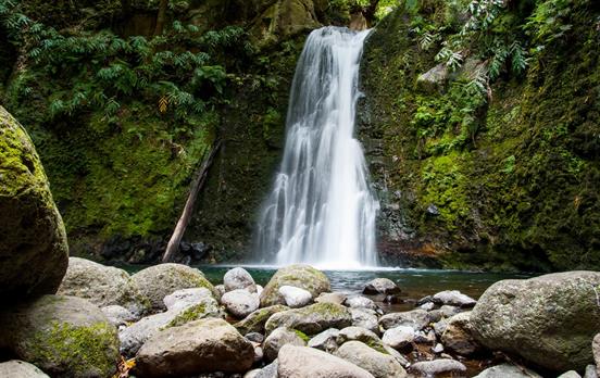 Waterfall of Ribeira do Faial da Terra
