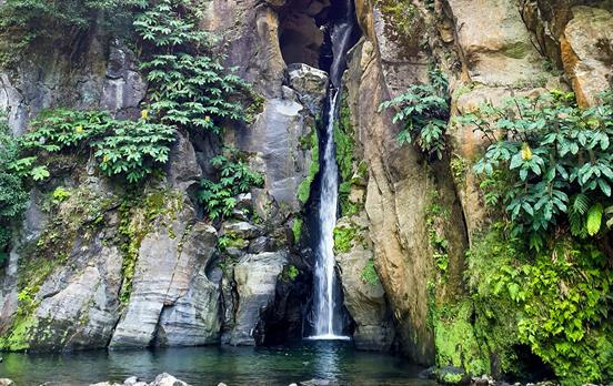 Stunning waterfalls in the Azores